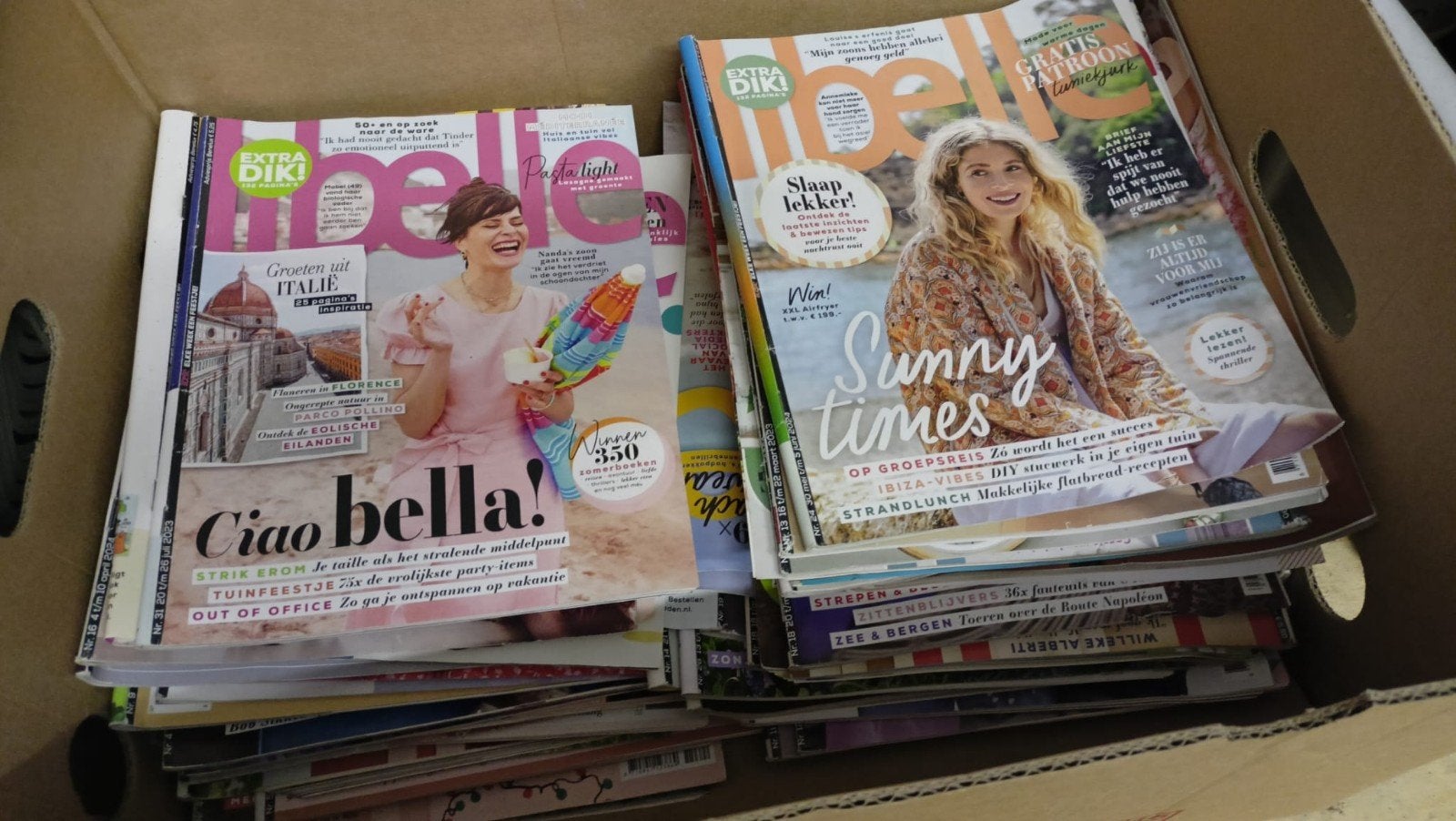 Grote partij damesbladen: Libelle, Margriet, Vriendin, Boeken, Ophalen, Gelezen, Damesbladen