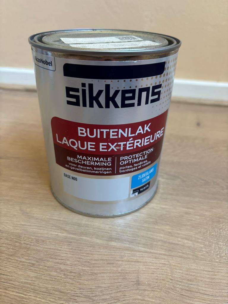 NIEUW Sikkens Buitenlak Zijdeglans RAL 7016 - 1 liter, Ophalen, Nieuw, Lak, Grijs