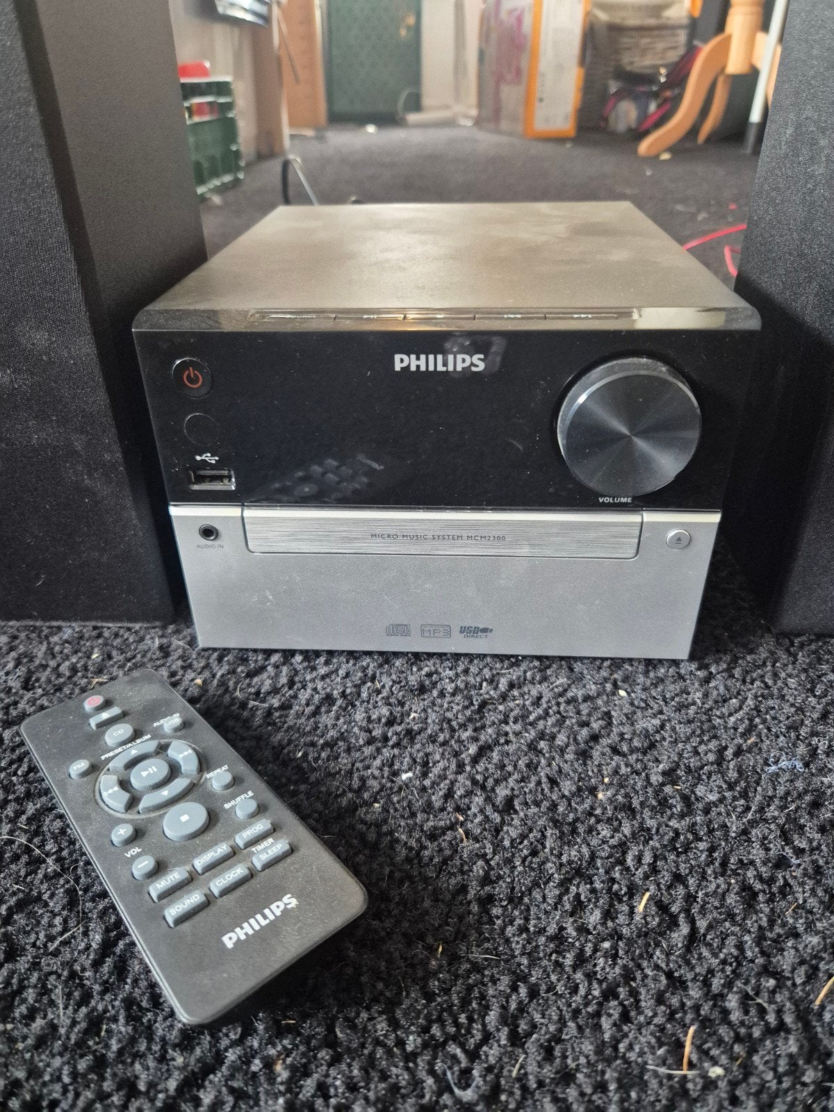 Philips MCM2300/12 Microset met CD, MP3-CD, USB, FM, Ophalen, Philips, Gebruikt, Microset