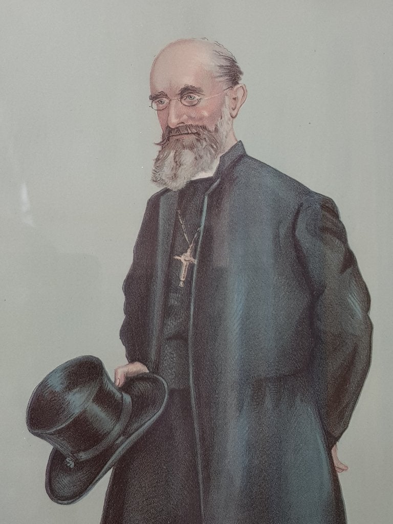 Ecclesiastical antieke ingelijste Vanity Fair litho 42,5 cm., Antiek en Kunst, Met glas, Ophalen of Verzenden, Personages en Fantasiefiguren