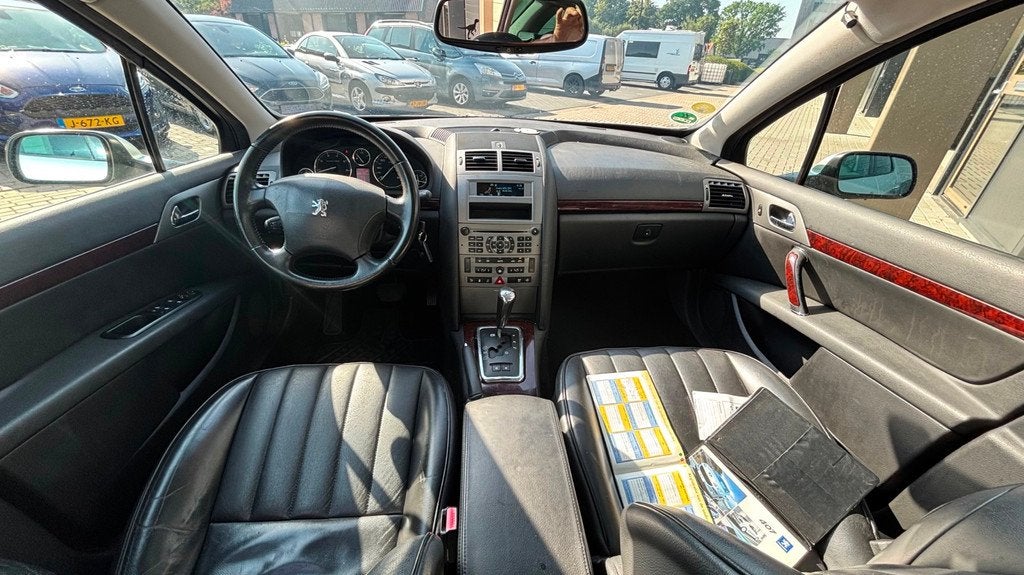 Peugeot 407 SW 2.0-16V XT Pack AUTOMAAT | LEER | PANO | CLIM, Gebruikt, Zwart, 4 cilinders, 1476 kg