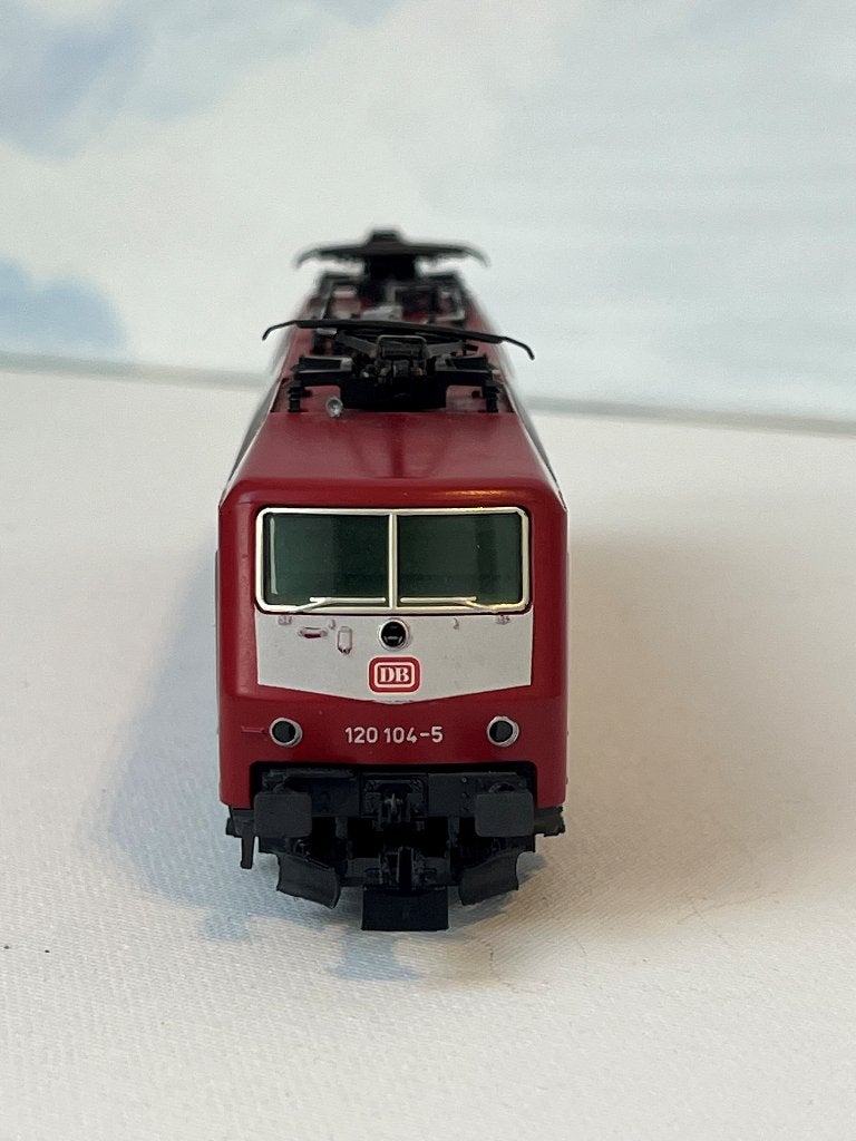Marklin 3353 BR 120 104-5 DB rood H0 BR120, Wisselstroom, Gebruikt, Locomotief, Ophalen of Verzenden