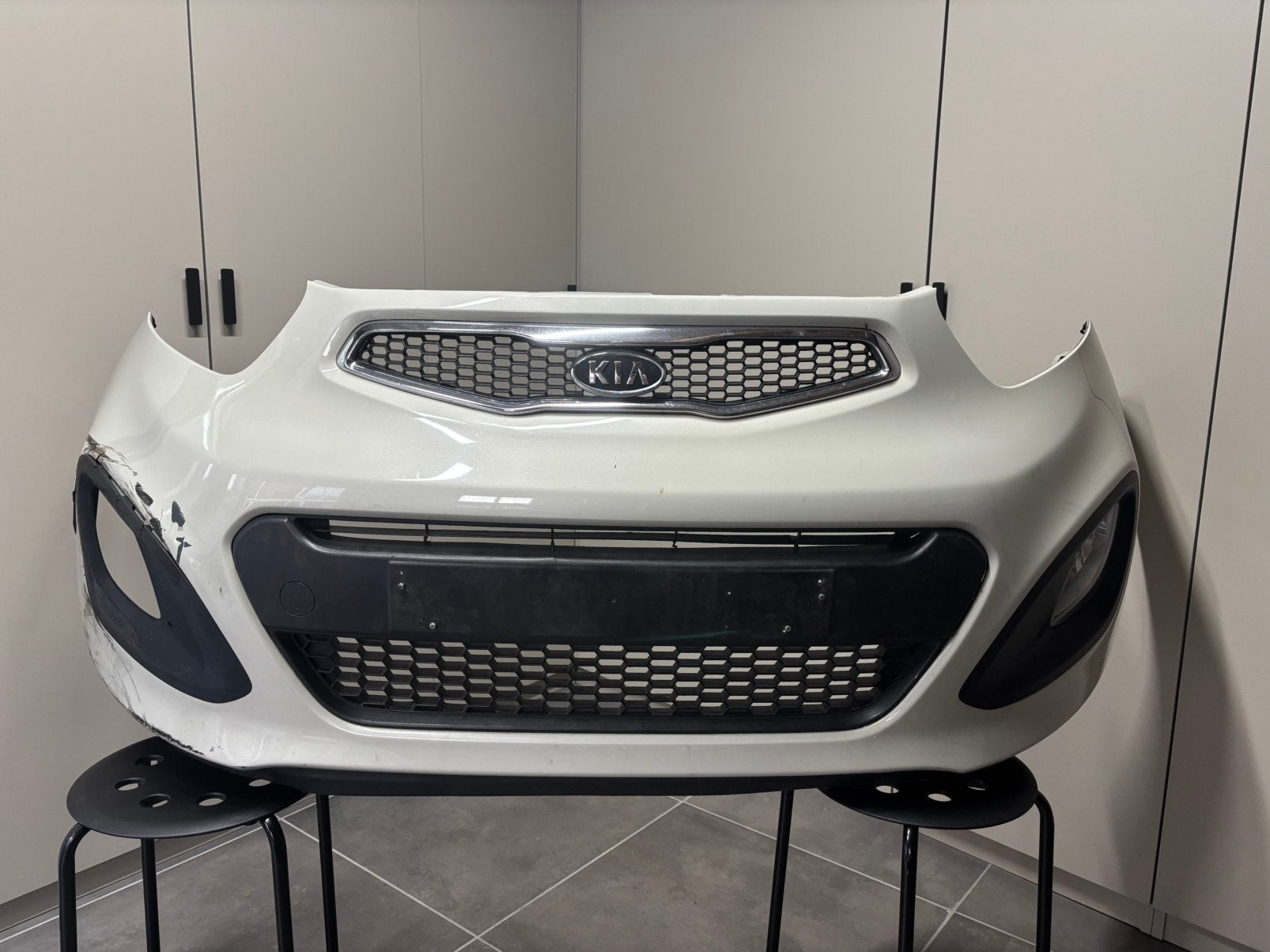 KIA Picanto (2011) VOORBUMPER BEIGE, Auto-onderdelen, Carrosserie en Plaatwerk, Ophalen, Voor, Kia, Bumper