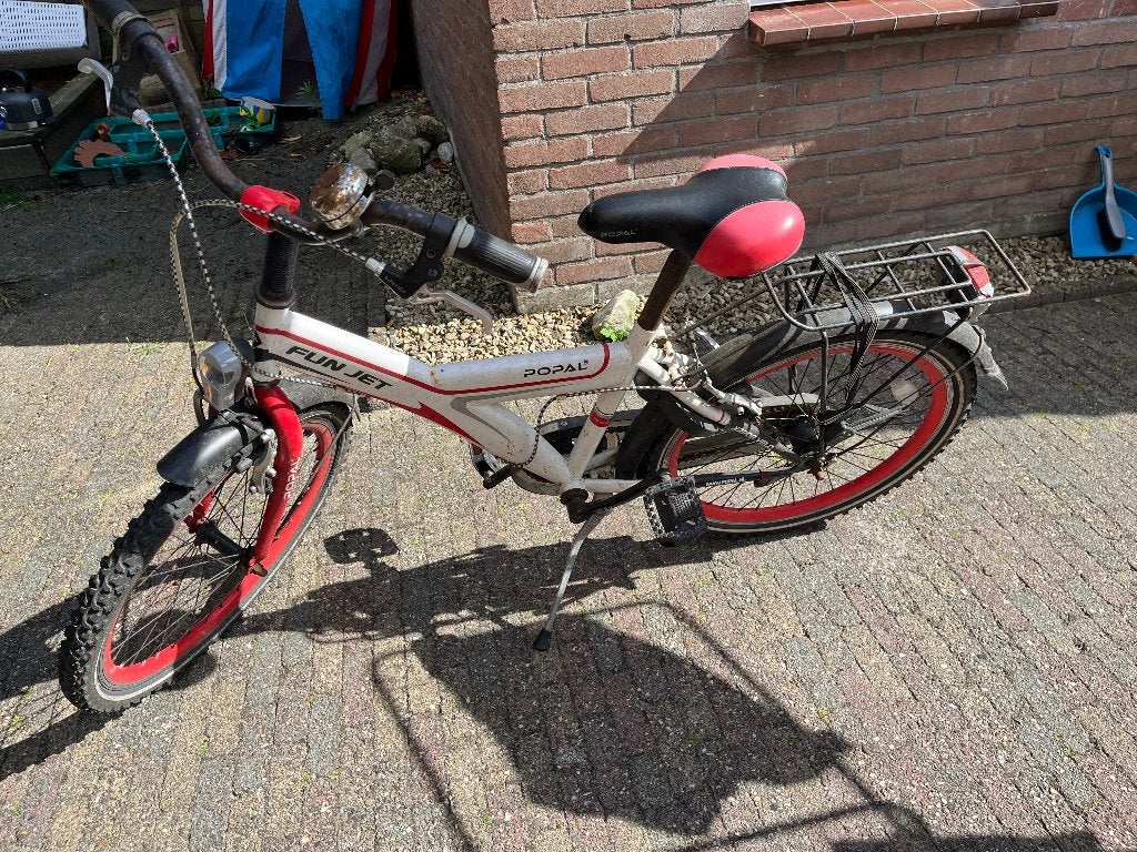 Kinderfiets Popal Funjet 20 inch, Ophalen, 20 inch of meer, Gebruikt, Velgrem