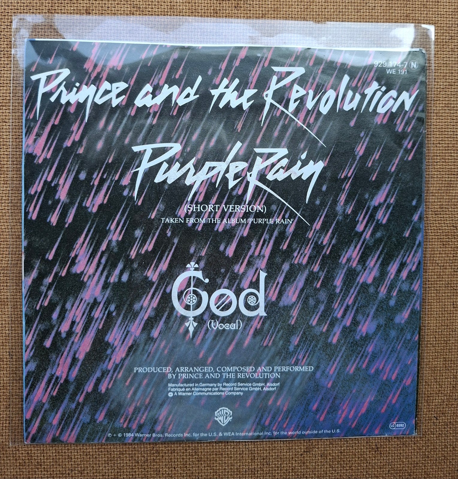 Prince - Purple rain  - Single is TOP, Ophalen of Verzenden, Gebruikt, Pop