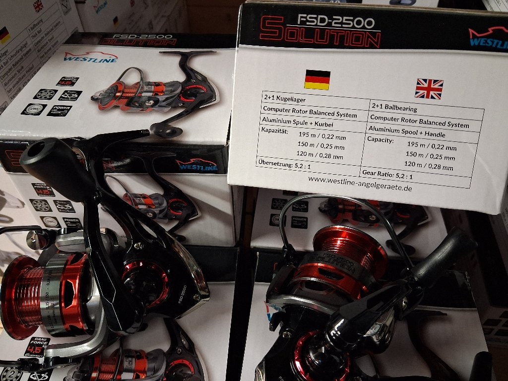 Solution FSD-2500 spinmolens (Westline) nieuw in doos!, Info@hengelsportleon.nl, Westline, Overige typen, Nieuw