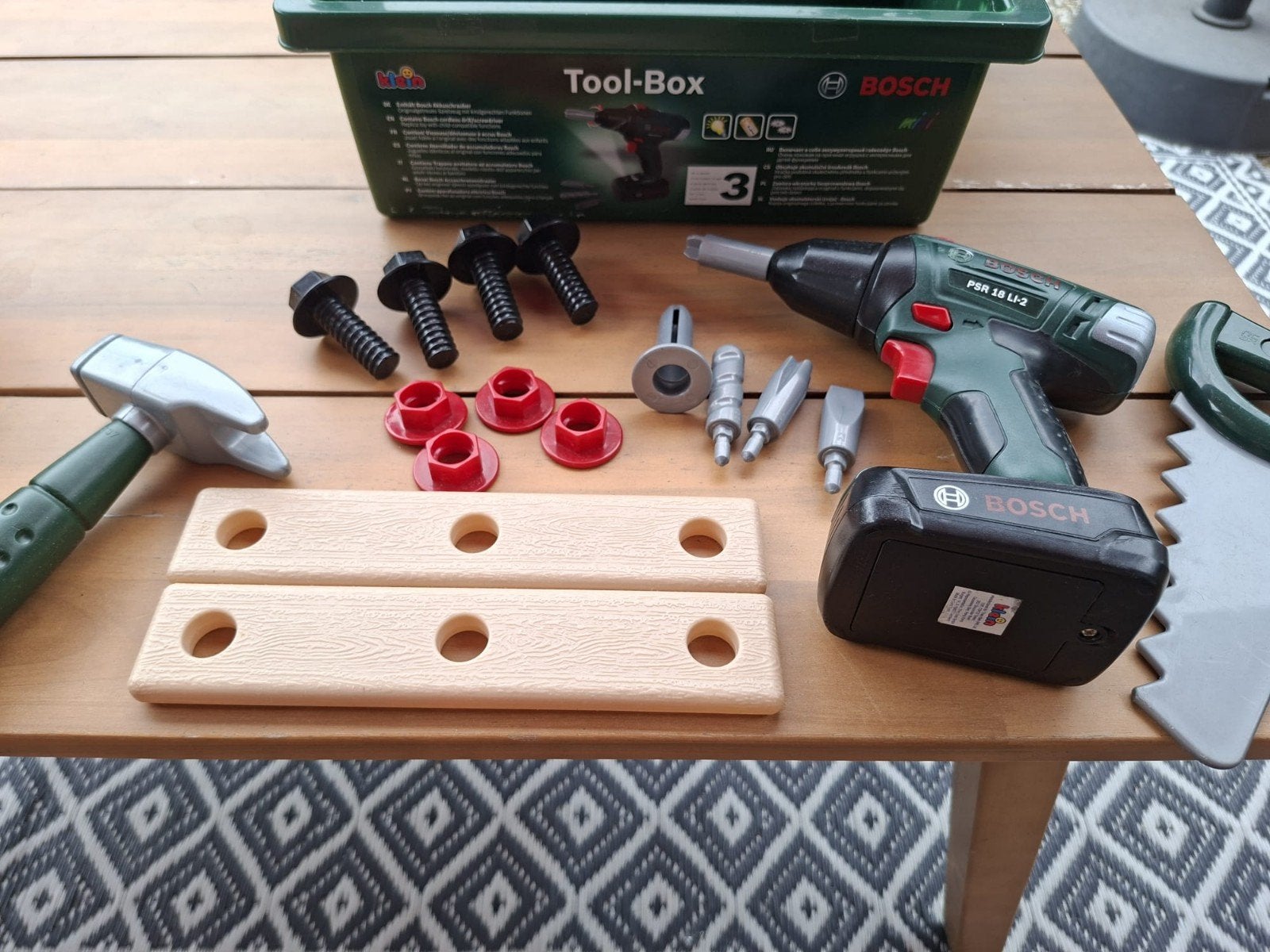 Bosch Speelgoed Gereedschapskist met Boormachine, Ophalen of Verzenden