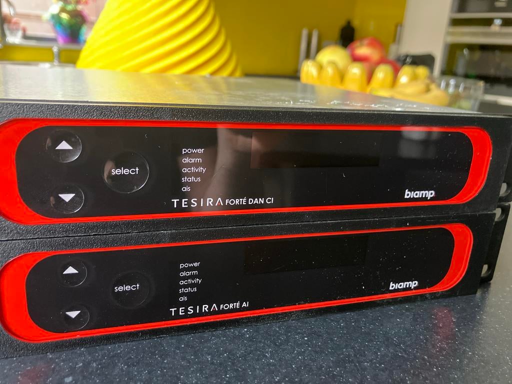 Biamp Tesira Forté DSP - Dante Professionele Audio Processor, Ophalen of Verzenden, Gebruikt, Audio