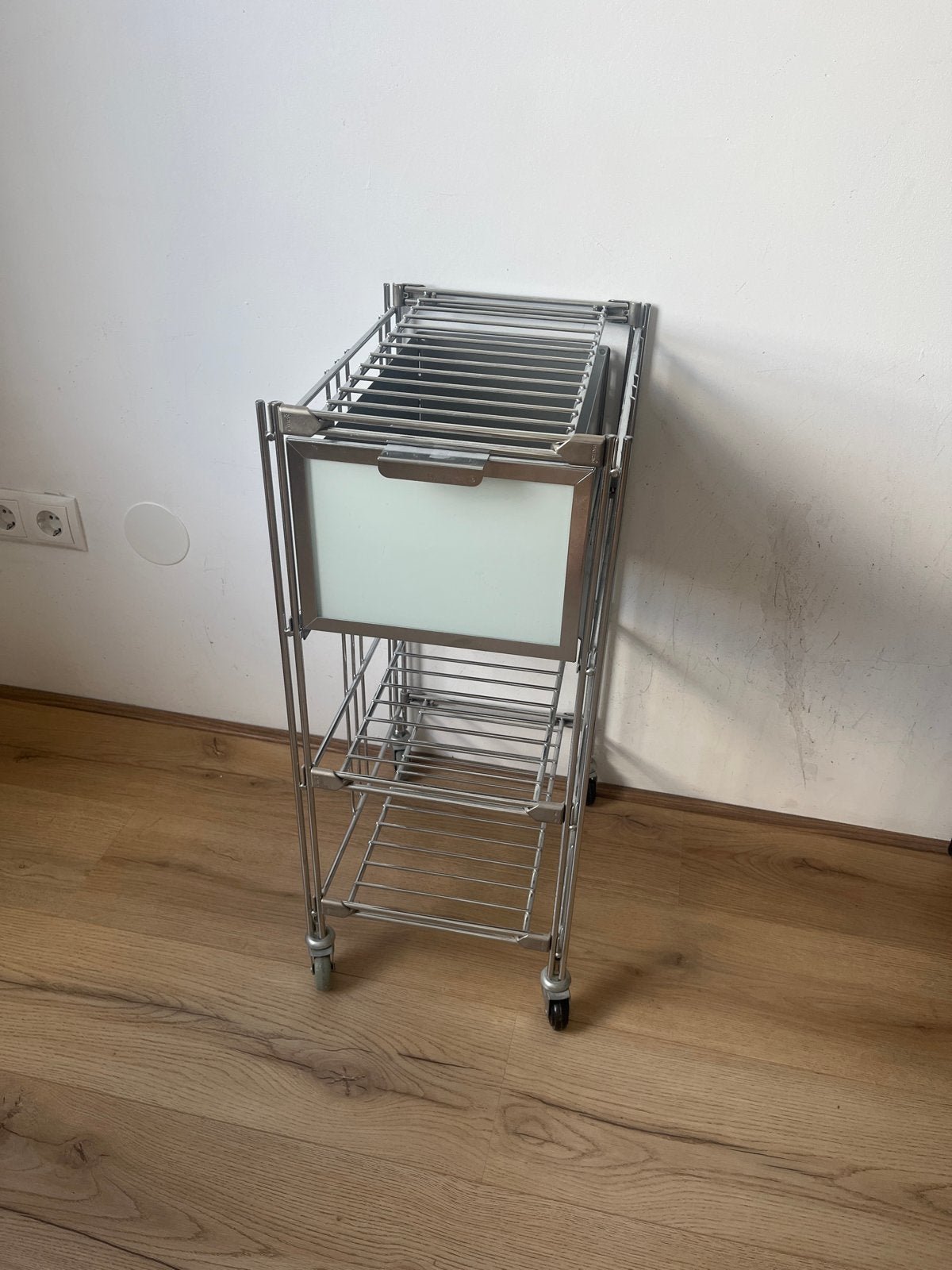 Verrijdbaar ladeblok/archiefkast met lade en hangmappenrek, Ophalen, Minder dan 50 cm, Gebruikt, Minder dan 100 cm
