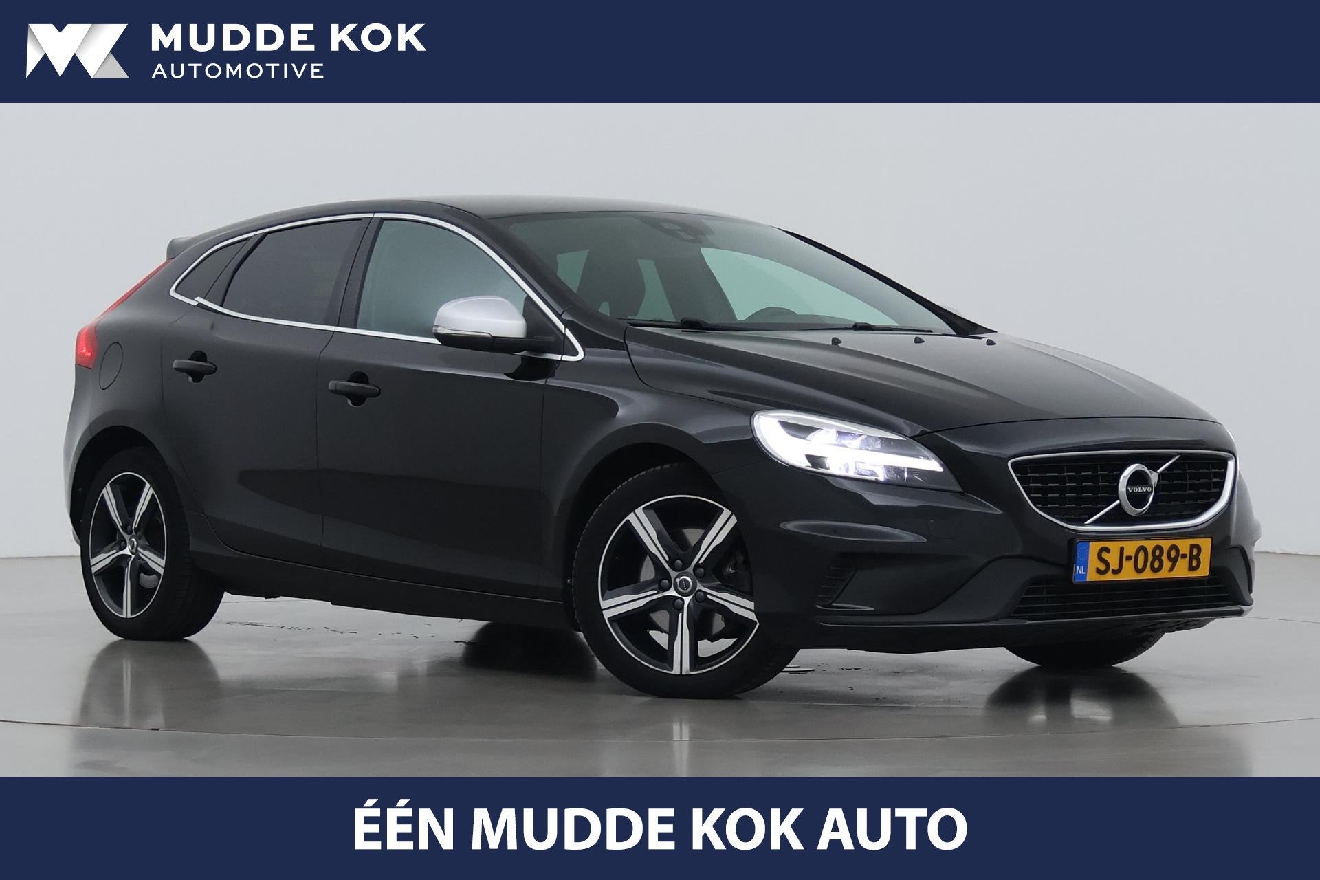 Volvo V40 2.0 T4 R-Design | 190Pk! | Trekhaak | Stoelverwarm, Voorwielaandrijving, Gebruikt, Euro 6, Zwart
