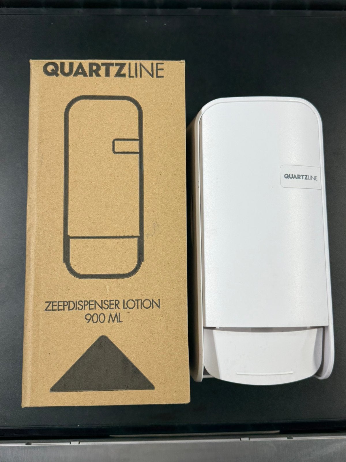 Quartzline Zeepdispenser 900 ml Wit – Wandmodel, Ophalen of Verzenden, Zo goed als nieuw, Wit