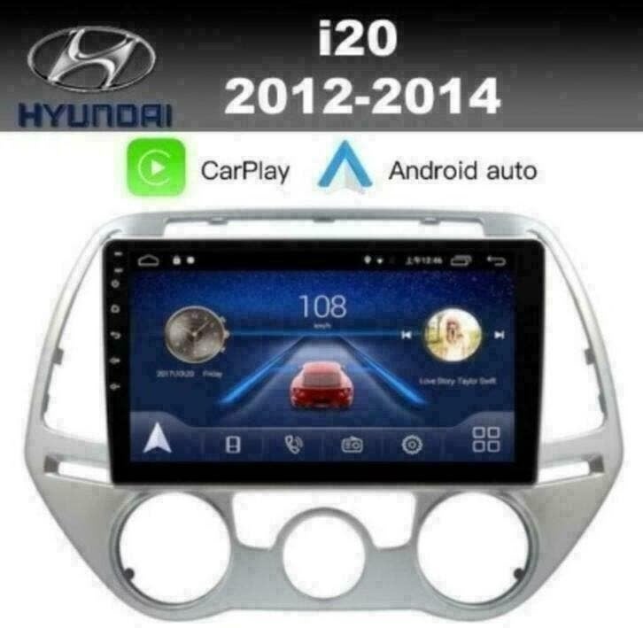 Hyundai i20 radio navigatie 9inch android 9 wifi dab carplay, Ophalen of Verzenden, Nieuw