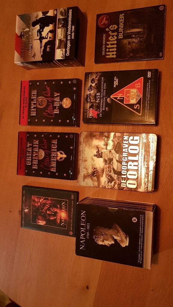 Diverse DVD's 2e wereldoorlog, Napoleon, Inclusief boekje, Alle leeftijden, Nederlands, Overige genres