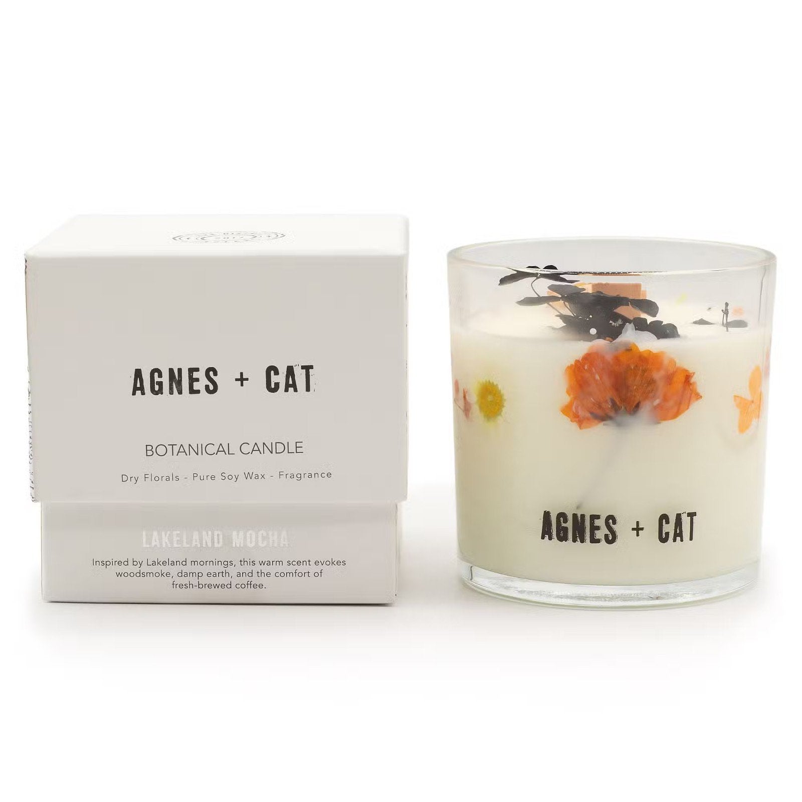 Agnes + Cat Botanische GEURKaars - Diverse Geuren, Huis en Inrichting, Meerkleurig, Overige merken, Ophalen of Verzenden, 11 cm