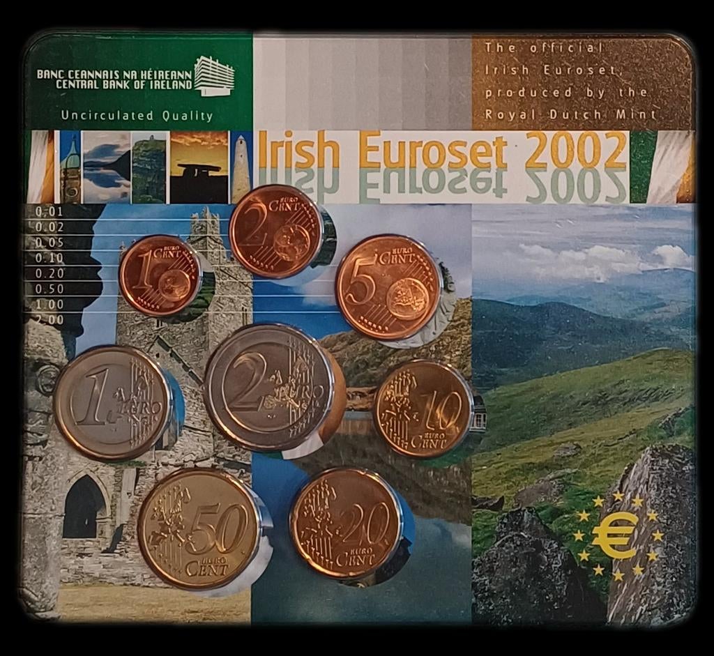 Ierse Euroset 2002 KNM Blister - Zeer Gezocht!, Verzenden, Overige waardes