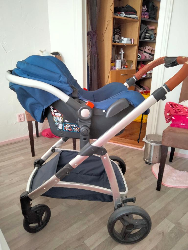 Kinderwagen, Gebruikt, Combiwagen, Verstelbare duwstang, Ophalen