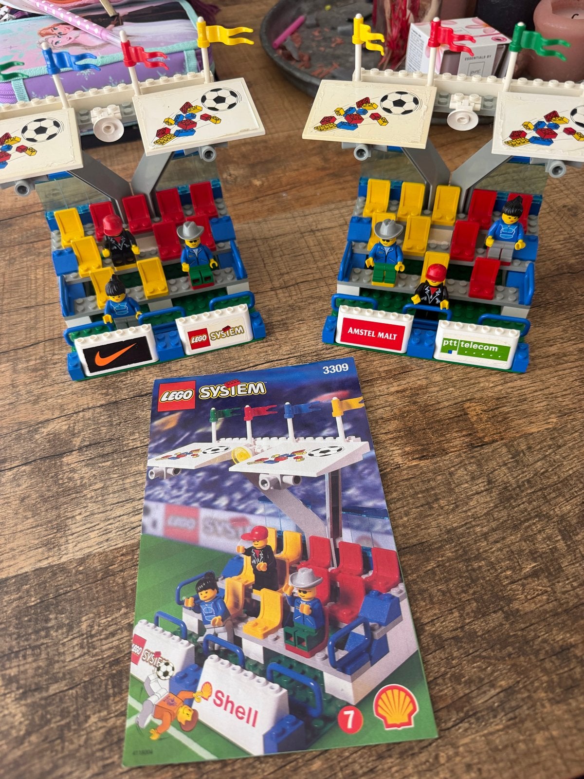 Lego System Voetbalstadion Tribune Set 3309 (2x), Ophalen of Verzenden, Gebruikt