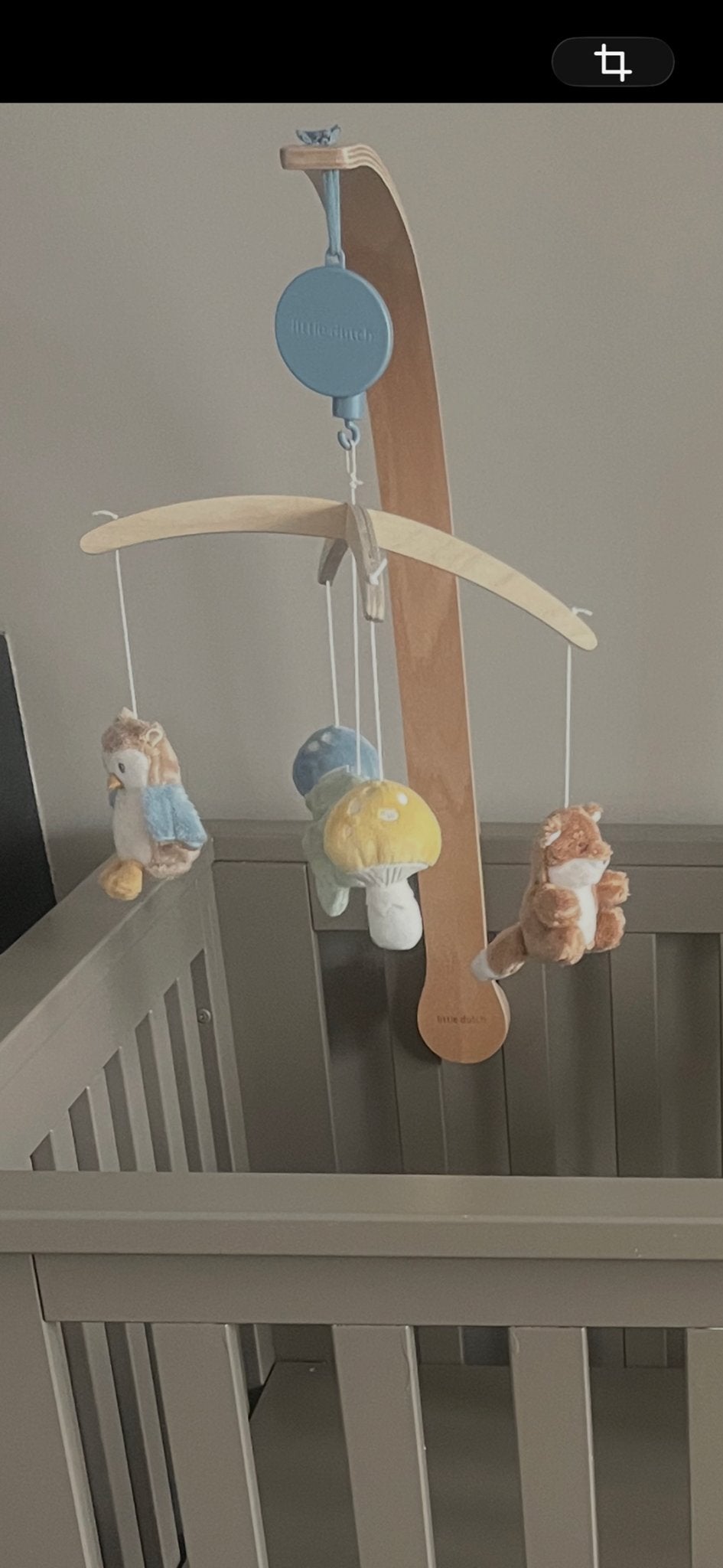 Little Dutch Forest Friends muziekmobiel, Kinderen en Baby's, Ophalen, Zo goed als nieuw, Mobiel, Met geluid