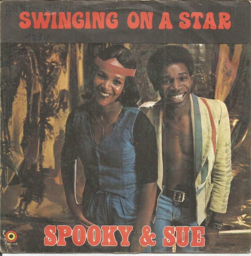 Spooky & Sue – Swinging On A Star (Belgium 1974), Gebruikt, Fotohoes, 7 inch, Ophalen of Verzenden