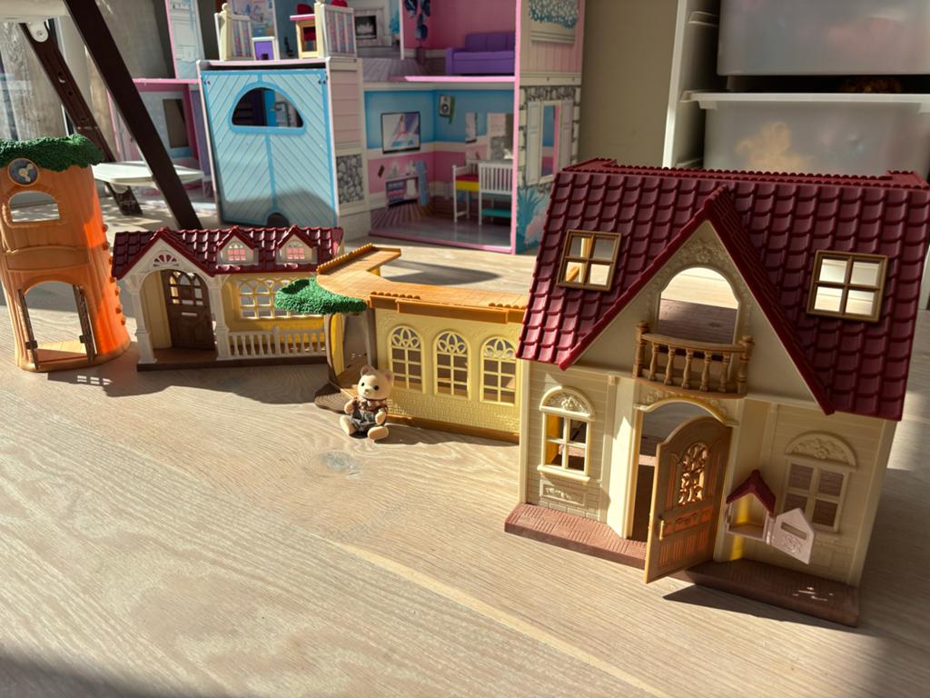 Sylvanian Families Huizen Set met Boomhut en Konijn, Kinderen en Baby's, Speelgoed | Poppenhuizen, Ophalen, Zo goed als nieuw