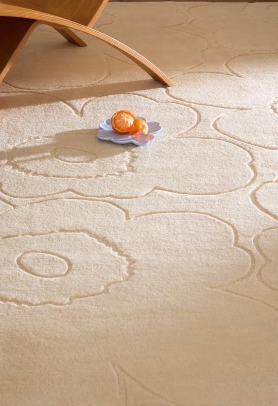 Brink en Campman tapijt Marimekko Piirto Unikko Naturel, Ophalen, 150 tot 200 cm, 200 cm of meer, Zo goed als nieuw