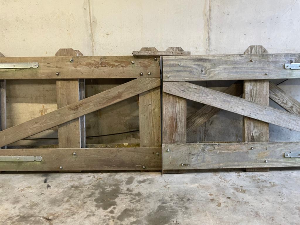 Landhek, Tuin en Terras, Tuinhekken en Hekwerk, Ophalen, Met poort, Gebruikt, Overige typen