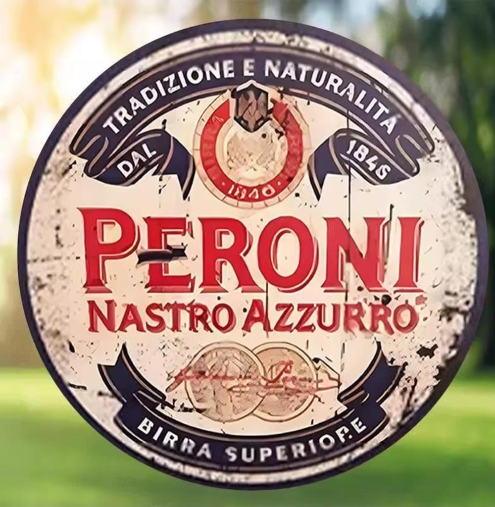 Peroni Nastro Azzurro 20cm., Ophalen of Verzenden, Zo goed als nieuw, Glas of Glazen, Overige merken