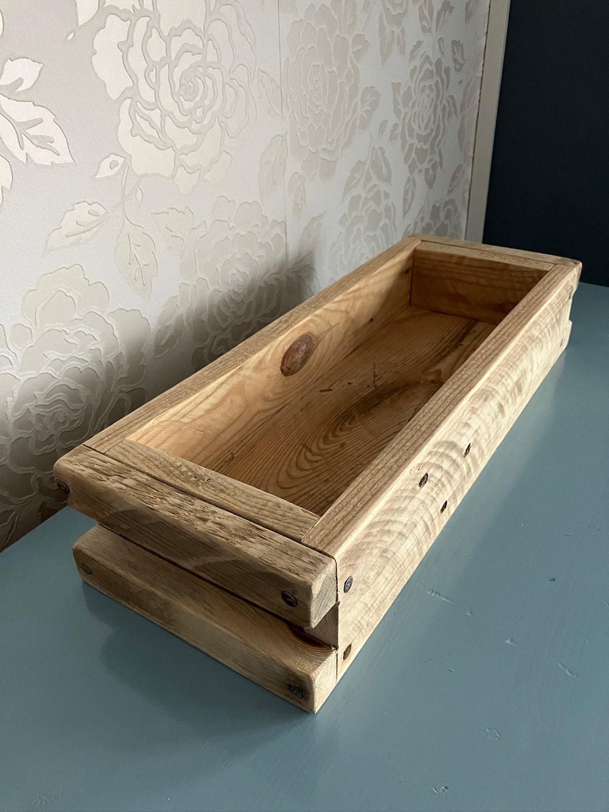 Mooi Stoer Handgemaakt Houten Kistje NIEUW, Ophalen of Verzenden, Nieuw, Hout