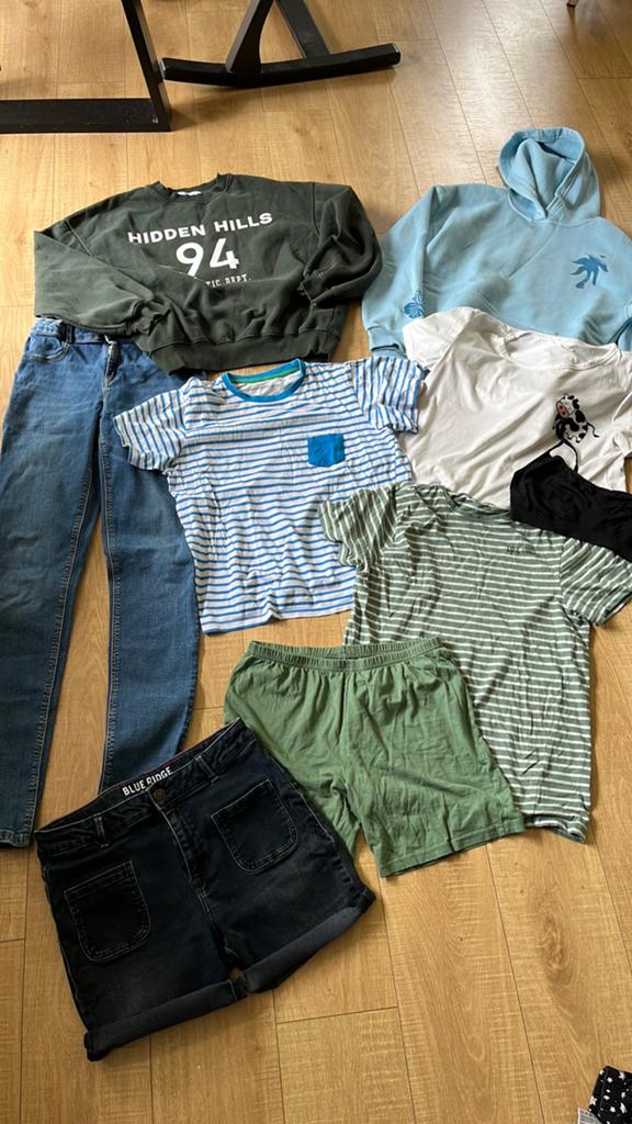 Kledingpakket meisje 164 170 zomer jeans korte broek, Kinderen en Baby's, Kinderkleding | Maat 164, Ophalen of Verzenden, Gebruikt