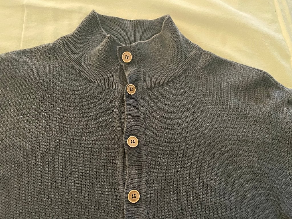 Gentiluomo vintage blauwe herentrui katoen maat L, Kleding | Heren, Truien en Vesten, Maat 52/54 (L), Gedragen, Gentiluomo, Verzenden