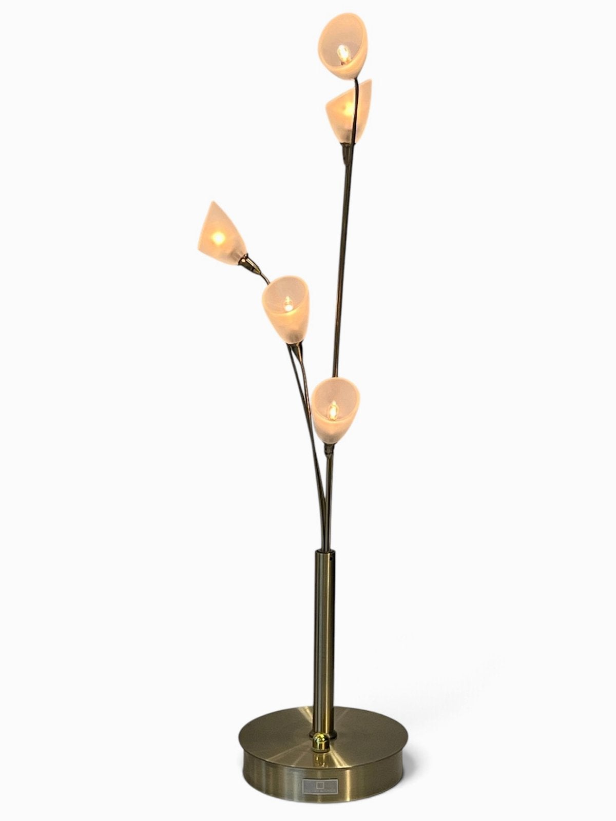 Vintage Jan des Bouvrie Tulpjeslamp Boxford Holland, Goud, Ophalen of Verzenden, Design, Glas