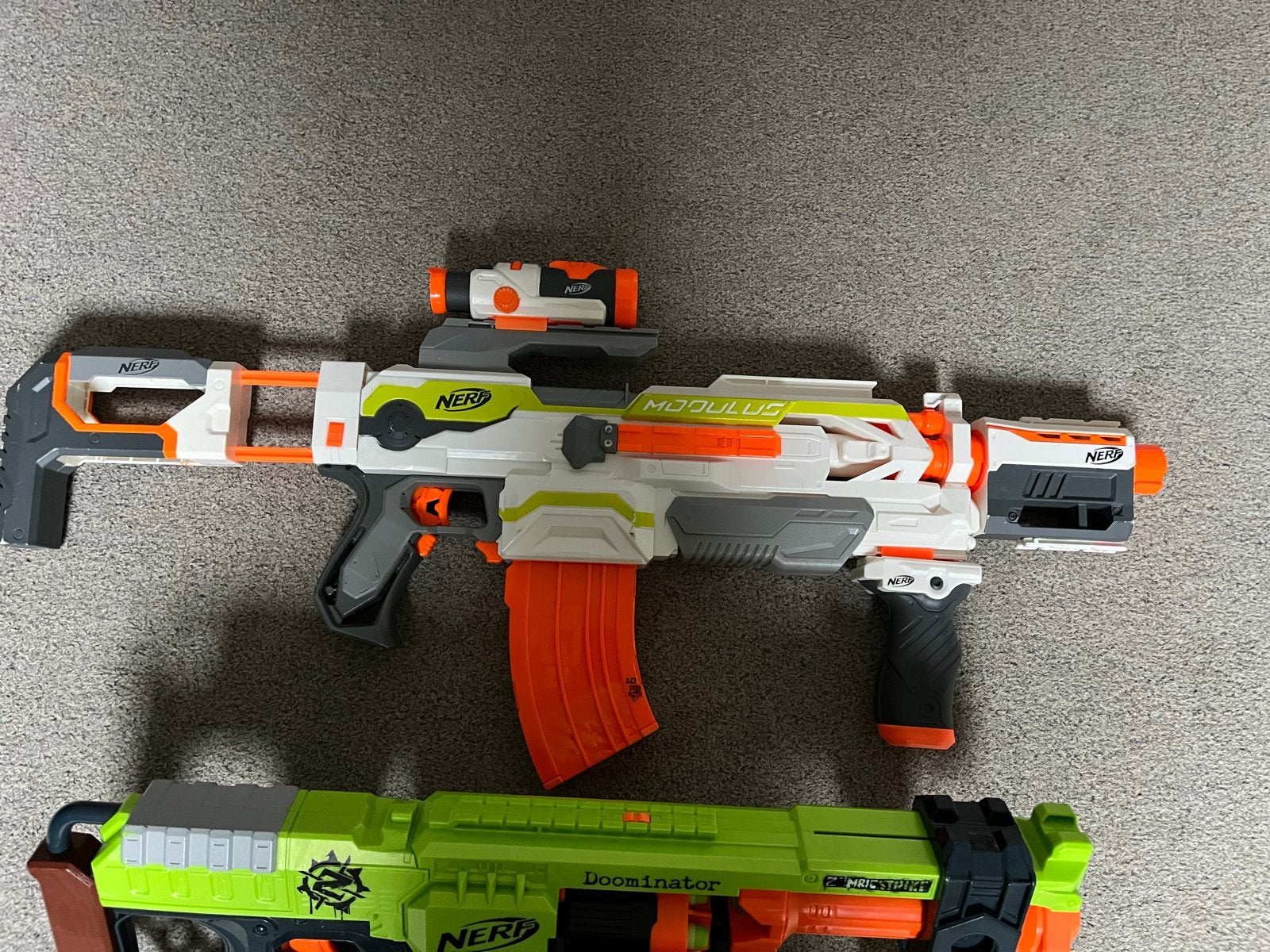 Diverse Nerf Blasters: Modulus, Doominator, Strongarm, Hyper, Ophalen of Verzenden, Gebruikt, Jongen of Meisje
