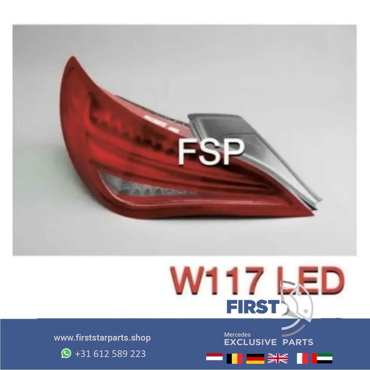 W117 C117 X117 LINKER LED ACHTERLICHT 2013-2016 ORIGINEEL LI, Gebruikt, -, Ophalen of Verzenden, -