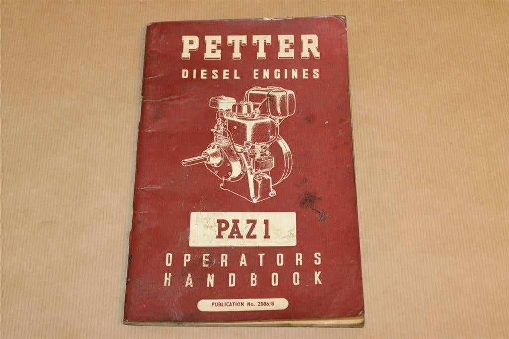 Petter Diesel Engines - Pazi - Operators Handbook - 1965, Ophalen of Verzenden, Gelezen, Bouwkunde