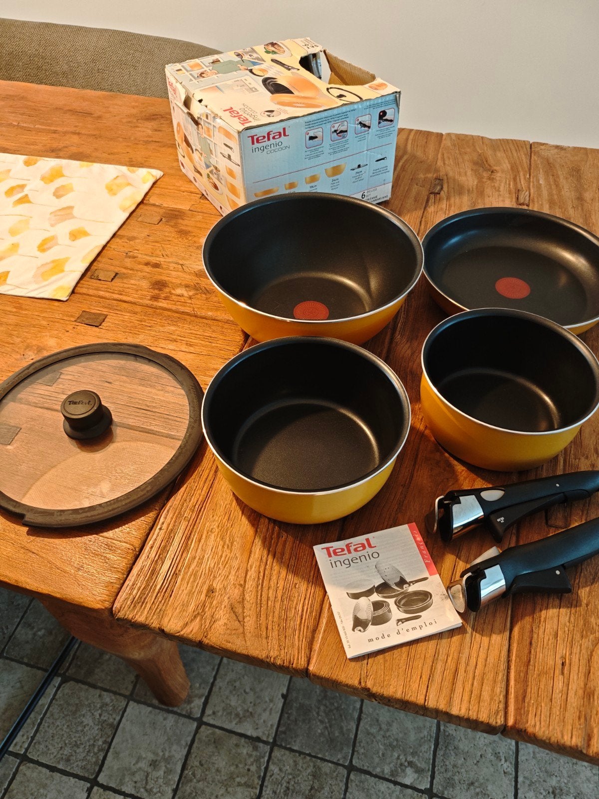 Tefal Ingenio 7-delige-delige pannenset - in nieuwstaat, Ophalen, Nieuw