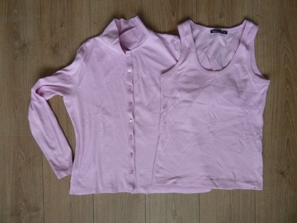 roze top+vest EXPRESSO maat M/L, Expresso, Roze, Gedragen, Ophalen