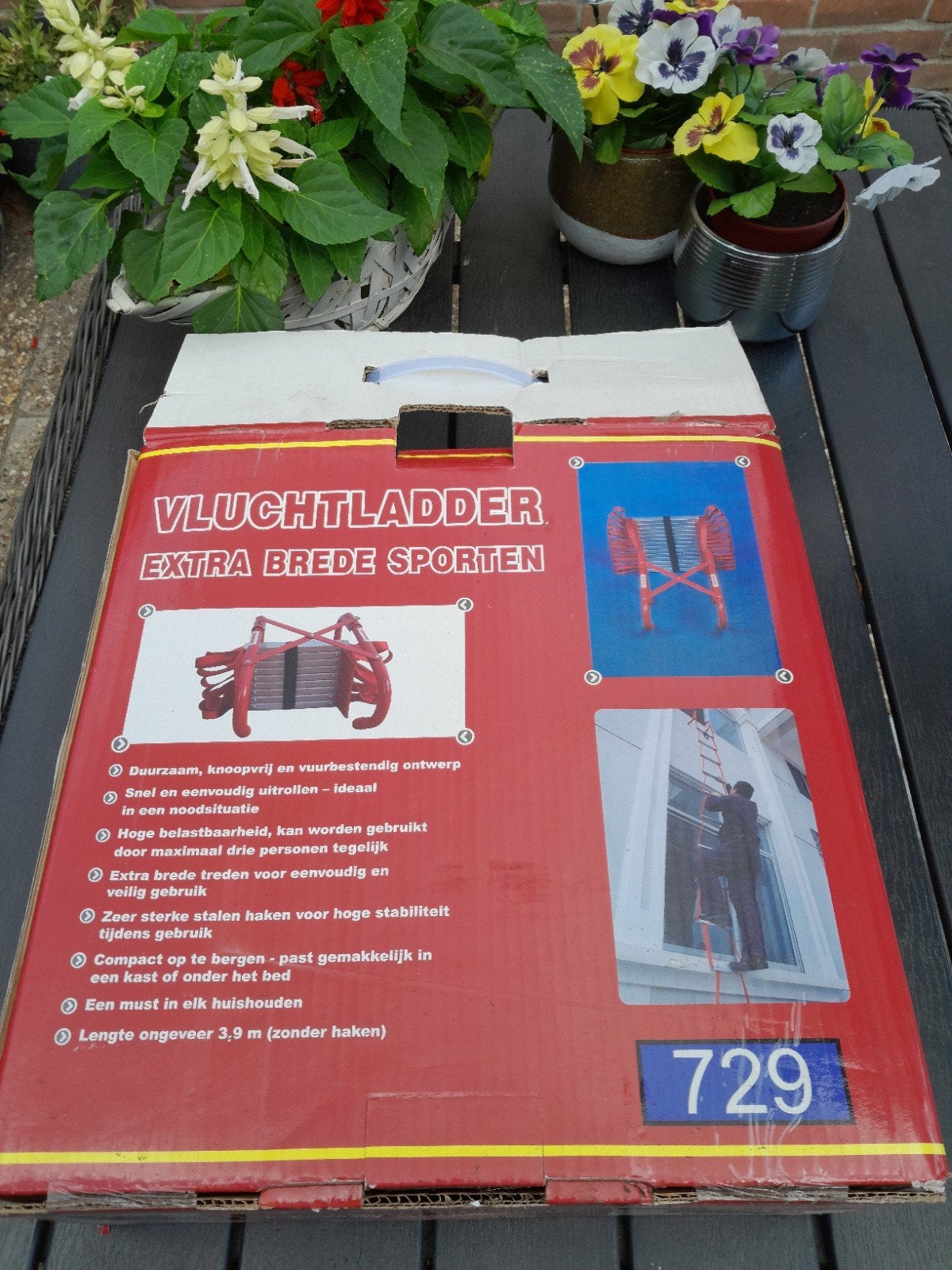 Brandladder lengte plusminus 4.50 meter, Ophalen, Nieuw