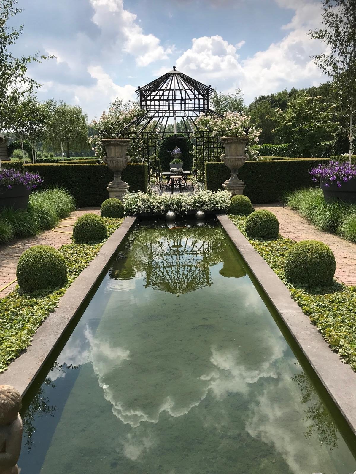 Prachtige ijzeren pergola/tuinpaviljoen/prieel, Tuin en Terras, Ophalen, Zo goed als nieuw