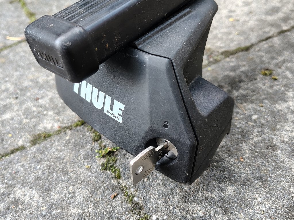 Thule Squarebar Evo dakdragers (o.a. BMW), Auto diversen, Dakdragers, Ophalen, Gebruikt
