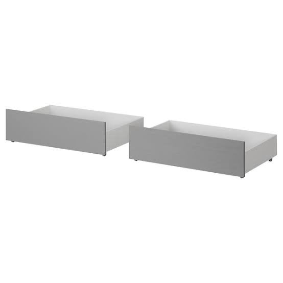 Losse Ikea Malm Bedlade in grijs (Nieuw in doos), Ophalen, Overige materialen, 100 cm, Tweepersoons