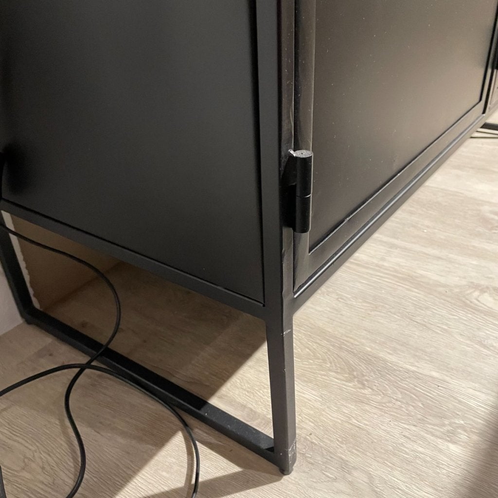 Dressoir Orizone Zwart Metaal 4deuren-4laden - Pronto Wonen, Niet ingevuld, Niet ingevuld, Niet ingevuld