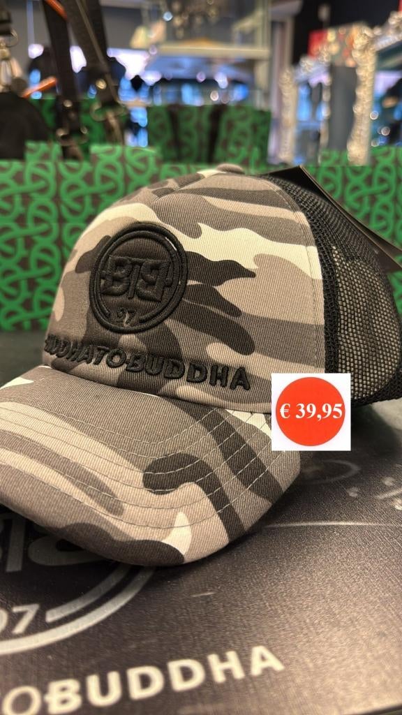 BUDDHA TO BUDDHA CAP € 39,95, Sieraden, Tassen en Uiterlijk, Armbanden, Ophalen of Verzenden, Nieuw, Grijs, Overige materialen