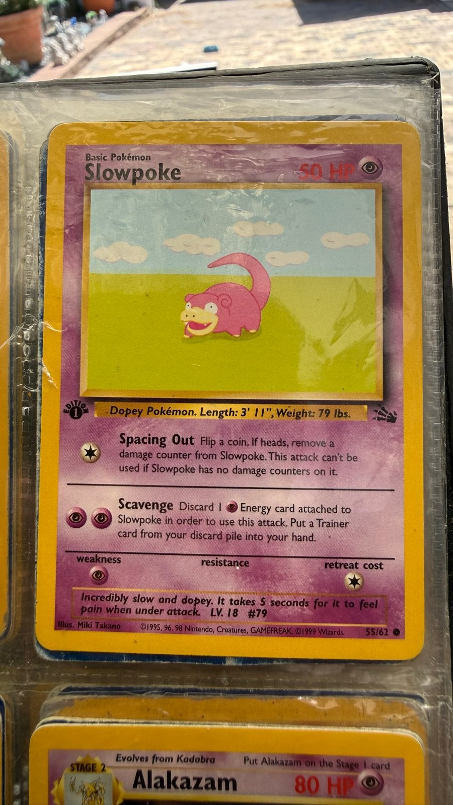 Pokémon Kaart: Slowpoke (55/62) - Jungle Set, Verzenden, Gebruikt, Losse kaart