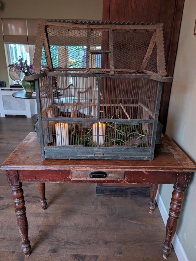 Prachtige grote vogelkooi, Antiek en Kunst, Curiosa en Brocante, Ophalen