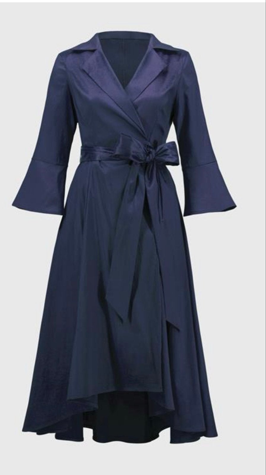 JOSEPH RIBKOFF Jurk 251727 - Elegante overslagjurk, Blauw, Maat 42/44 (L), Ophalen of Verzenden, Zo goed als nieuw