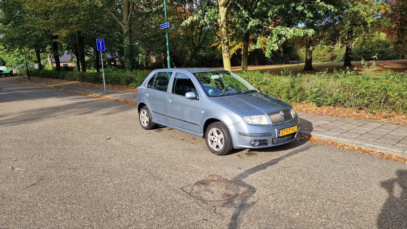 Skoda Fabia 1.4 74KW 2005 Grijs, Auto's, Voorwielaandrijving, 40 €/maand, Zwart, 4 cilinders