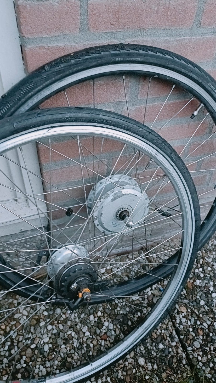Gazelle oranje voorwiel elektrische motor, Ophalen of Verzenden