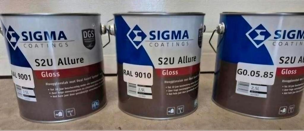 Sigma lakverf, primer, muurverfen en spuitlakken, Doe-het-zelf en Verbouw, Gereedschap | Schuurmachines, Ophalen of Verzenden