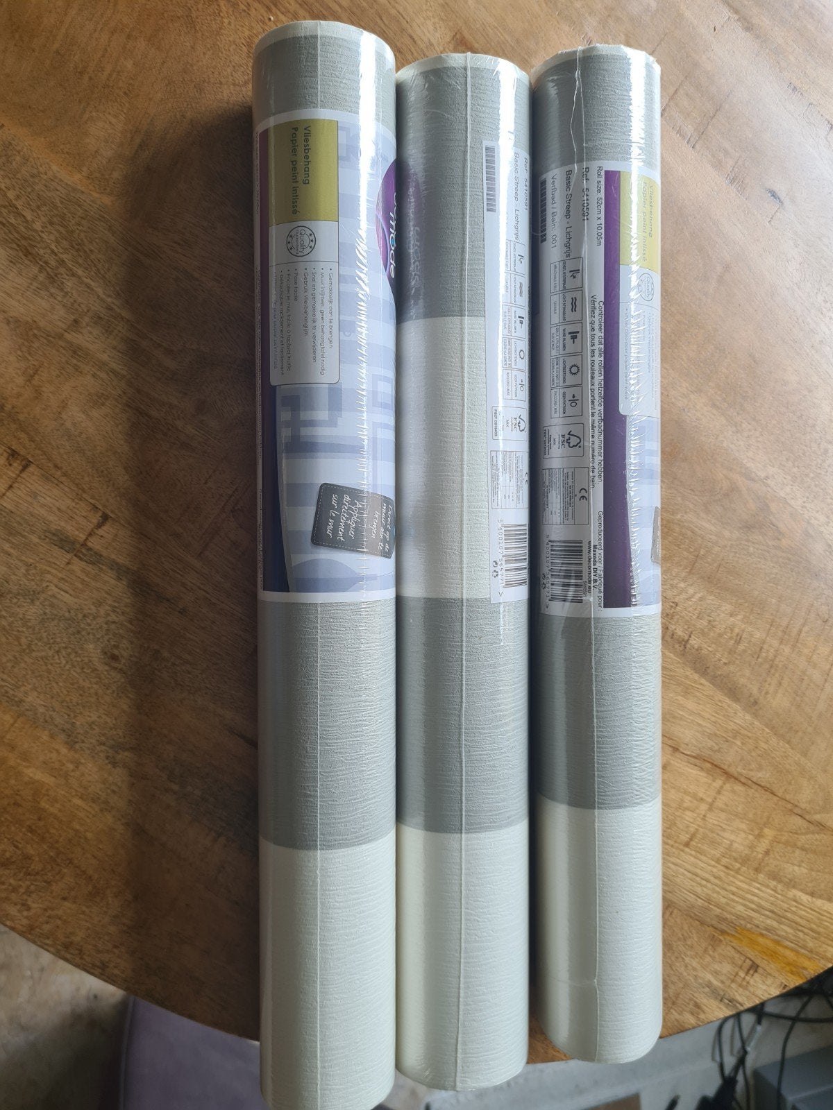 3 behangrollen, Ophalen, Minder dan 10 m²