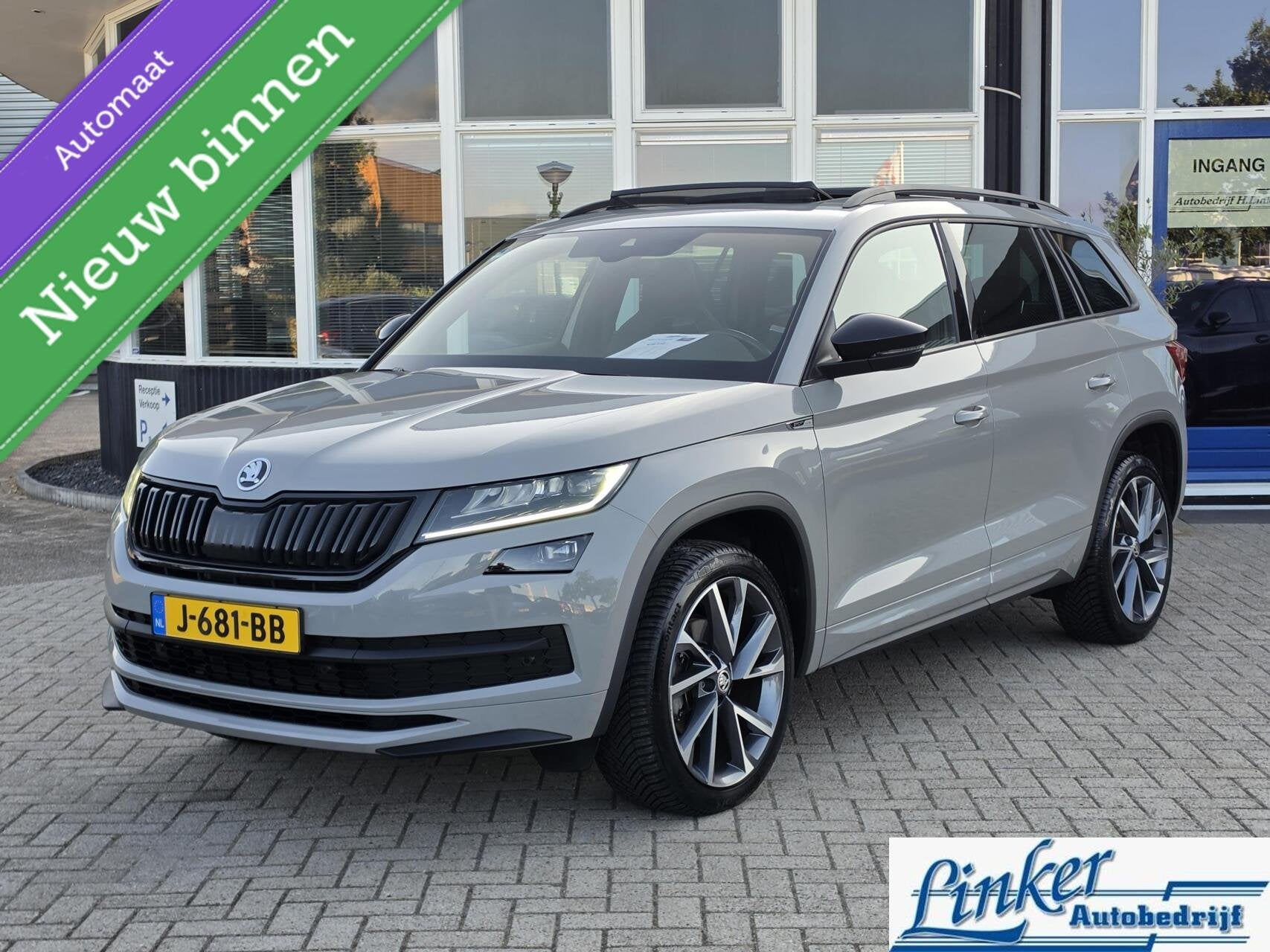 Skoda Kodiaq 1.5 TSI Sportline Business - NL-AUTO PANO TREKH, 4 cilinders, 1481 kg, Origineel Nederlands, Bedrijf